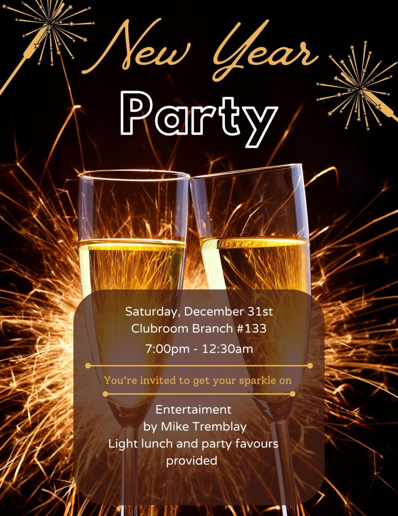 New Years Eve The Cobourg Legion